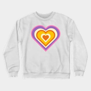 Retro Heart Love Design Crewneck Sweatshirt